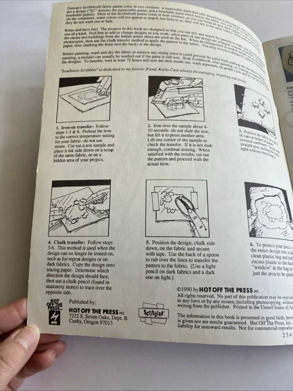 Vintage 1990 Southwest Scribbles Iron On Pattern Book Pennie Mount Craft Art